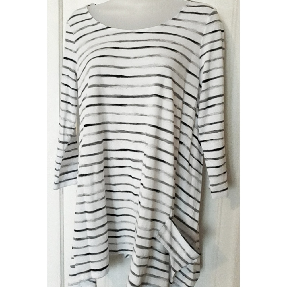 J.Jill | 🎉HP Watercolour Stripes Tunic - Picture 2 of 6